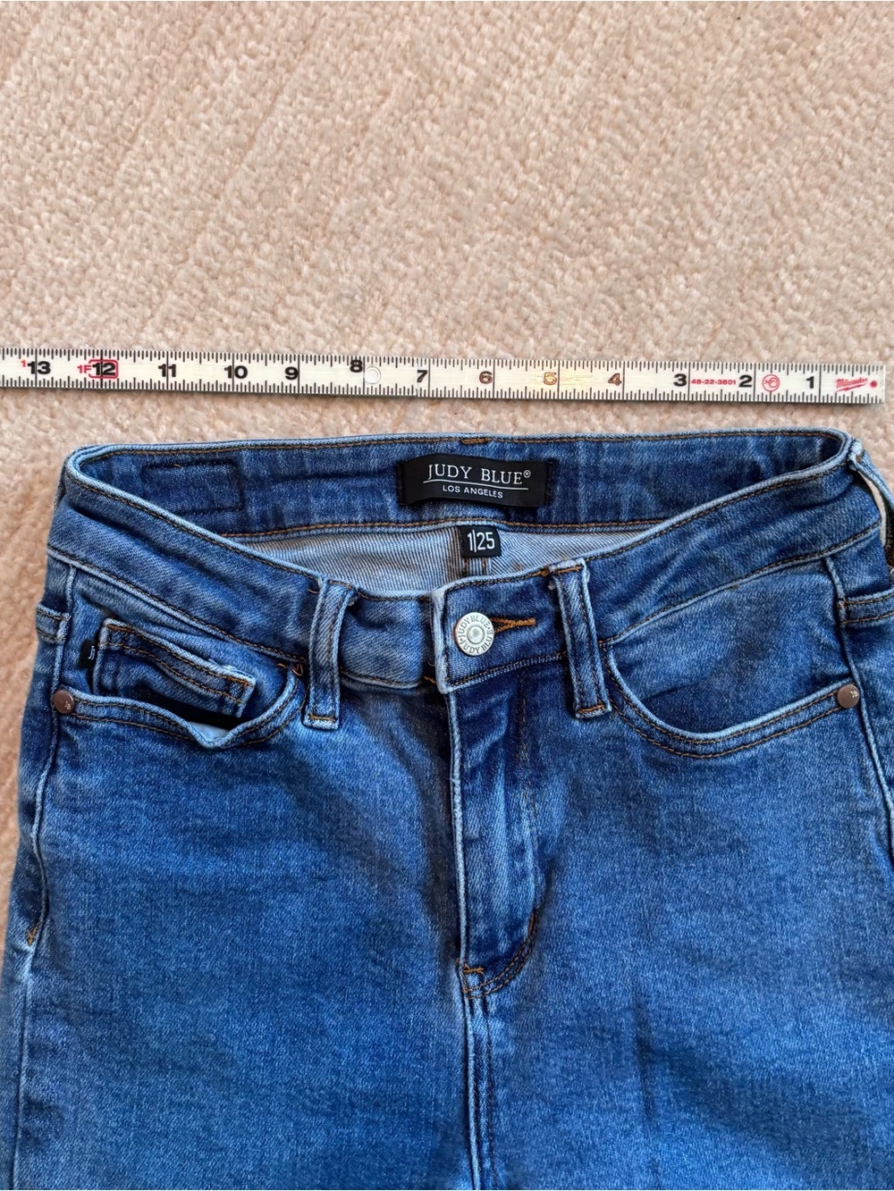 Judy Blue JB88338 Medium Blue Skinny Jeans 1/25 - Picture 7 of 7